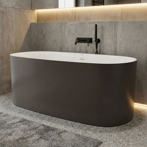 Ванна композитная Roxen Kleo 220150-1778-GM Corian® Solid Surface + акрил