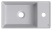 Умывальник Wellsee WC Area 321806000 / 321809000, 41х23 R, серый матовый