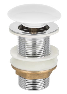 Сифон для умывальника Alcaplast с донным клапаном Roxen PD01W (white) без перелива и гофрой