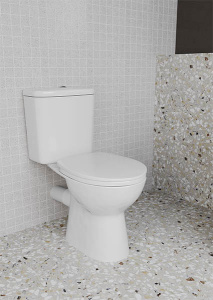 Напольный унитаз Vitra Rein 9857B003-7200 (сиденье Soft Close), белый