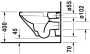 Подвесной унитаз Duravit Rimless DuraStyle 45510900A1