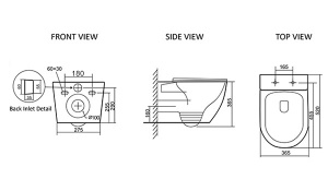 Подвесной унитаз SantiLine SL-5025