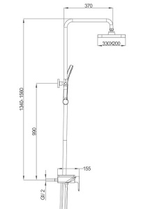 Душевая стойка Gappo G2496-10