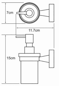Дозатор для моющих средств Wasserkraft Isen K-4099
