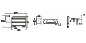 Мыльница Rose RG1604