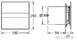 Вытяжной вентилятор CATA E-150 G фото 2
