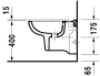 Подвесное биде Duravit D-Code 22371500002
