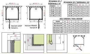 Фронтальная стенка Radaway Euphoria KDJ+S front Wall 221