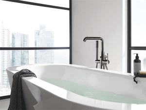 Смеситель для ванны Grohe Essence 23491A01 / 23491AL1, темный графит глянец