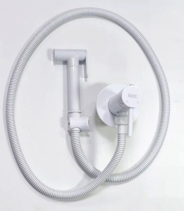 Смеситель встраиваемый Vivi Felice 2515 bianco opaco с гигиеническим душем