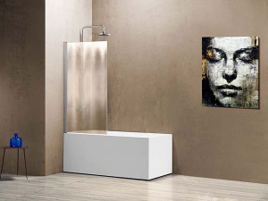 Душевая шторка на ванну Vincea VSB-11800CH, 80х140, шиншилла
