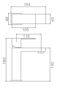 Смеситель для умывальника Haiba HB10803-7