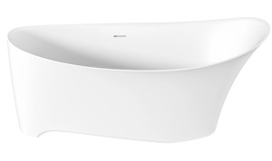 Ванна из искусственного камня BAS Иннова белая матовая Solid Surface, 170х80