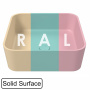 Умывальник Whitecross Garnet RAL матовый Solid Surface