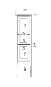 Пенал Caprigo Jersey 34350 L-SF025 / R-SF025