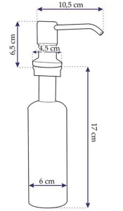 Дозатор для моющих средств Rea BAT-08000 gold / BAT-08001 gold matt, золото