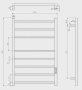Полотенцесушитель Ganzer GZ928050-G электрический