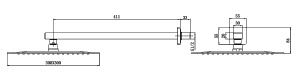 Верхний душ Allen Brau Infinity 5.21A19-31