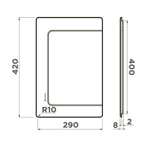 Разделочная доска для мойки Omoikiri CB-Basic-400-WD