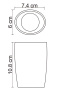 Стакан Wasserkraft Dinkel K-4628