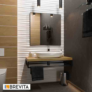 Каркас для столешниц Brevita Kevo 100 подвесной черный