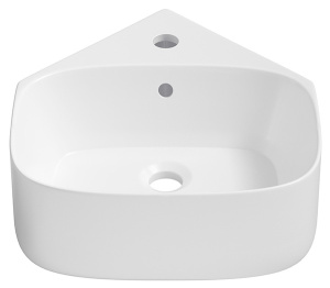 Умывальник Wellsee WC Area 30180100S / 30180400S угловая, 39х44, белый глянцевый