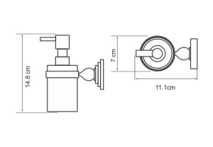 Дозатор для жидкого мыла Wasserkraft Nau K-7799