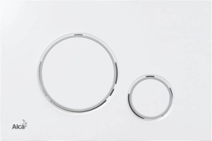 Кнопка для инсталляции Alca Plast M770 / M771 / M772, белый глянцевый, хром