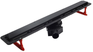 Душевой трап Pestan Confluo Frameless Line 350 / 450 / 550 / 650 / 750 / 850 / 950 Matte Black, 30 см