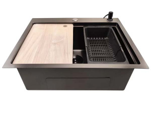 Кухонная мойка Stellar S7050NB-A Decor с доской