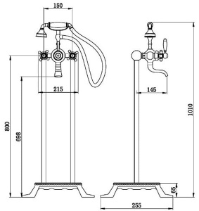 Смеситель для ванны Boch Mann Vico G BM9653