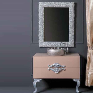 Зеркало Boheme Rose 540 / 547 серебро, 100х140