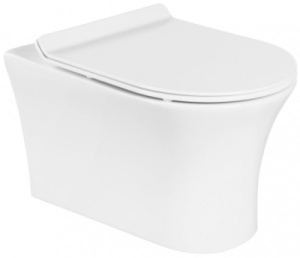 Подвесной унитаз BelBagno Ancona BB1224CHR-SM безободковый, белый