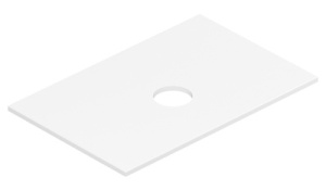 Столешница Belux LUNA-TURIN НП80 / НП100 / НП120 / НП140 белый матовый Solid Surface, 80, белый матовый