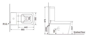 Напольный унитаз Porta Plaza-2, белый