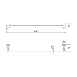 Держатель для полотенец Iddis Male MALSS10i49