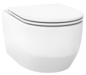 Подвесной унитаз Wellsee Croquis RimFree 182611001 / 182612001, белый глянцевый