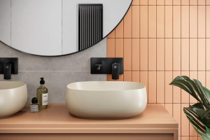 Смеситель встраиваемый Armatura Mokait Black 5539-810-81 для умывальника