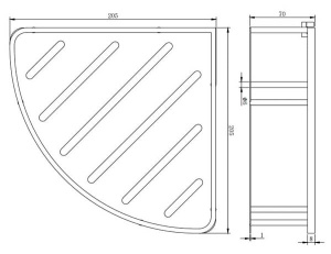 Полка Omnires Uni UN3615CR
