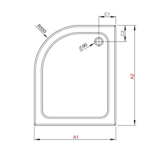 Душевой поддон Radaway Laros E Compact