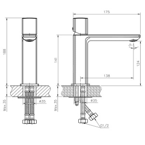 Смеситель для умывальника Haiba HB10577