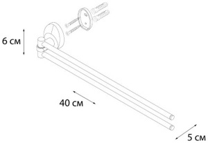 Держатель для полотенец Fixsen Europa FX-21802A