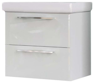 Тумба под умывальник 1Marka Visbaden 60П / 70П 2в.я. Pure White, 60, белый глянец