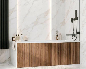 Ванна из искусственного камня Canterno Мерида-1700 белый матовый Solid Surface