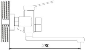 Смеситель для ванны Shevanik S9902T