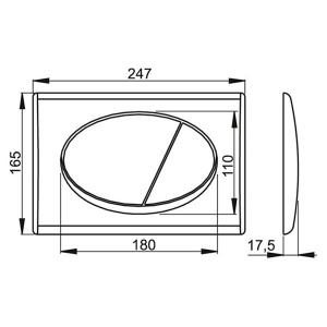 Кнопка для инсталляции AlcaPlast M70 / M71 / М72, белый