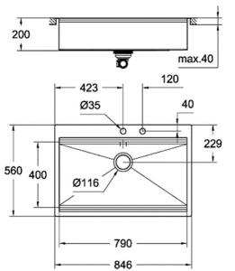 Кухонная мойка Grohe K800 31584SD0