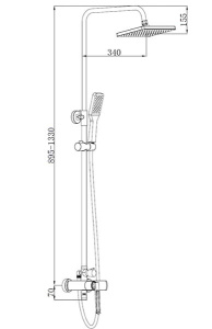 Душевая стойка Boch Mann Chika BM8601