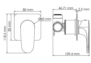 Смеситель скрытого монтажа WasserKraft Spree 1451 (1 функция)