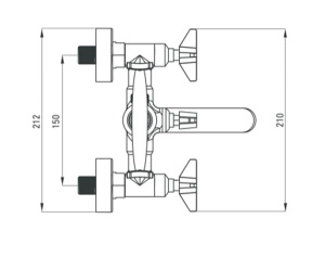 Смеситель для ванны Deante Temisto Bronzo BQT M11D